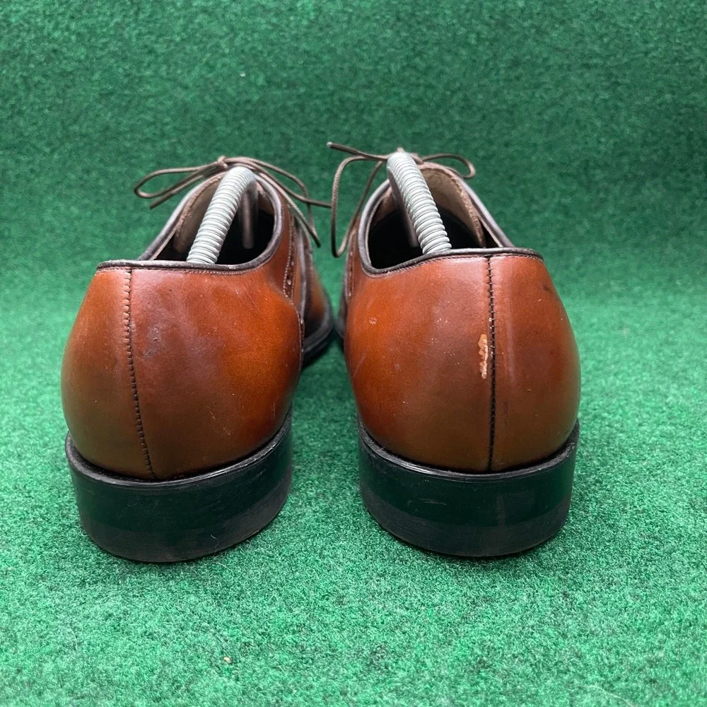 Vintage AG Mens Fine Shoes 10D Two Tone Spectator Brogue Oxfords OSullivans Heel